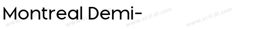 Montreal Demi字体转换
